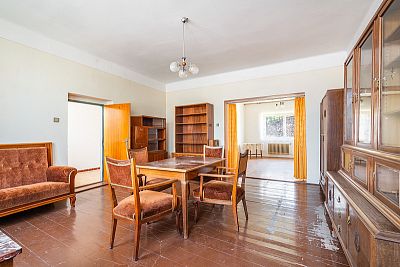Basement family house with attic