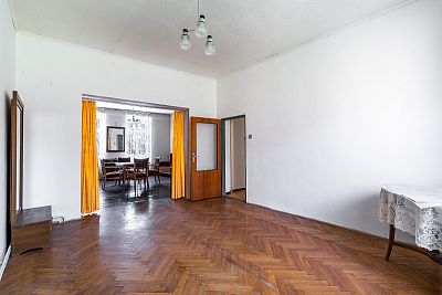 Basement family house with attic