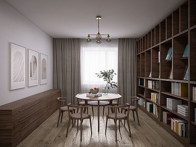 Basement family house with attic