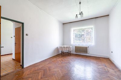 Basement family house with attic