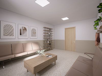 Basement family house with attic