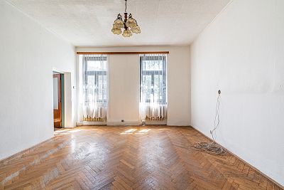 Basement family house with attic