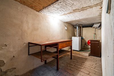 Basement family house with attic