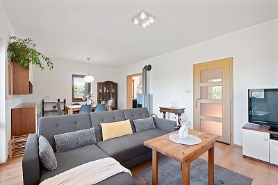 Family house with a view of Kunětice Mountain