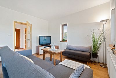 Family house with a view of Kunětice Mountain