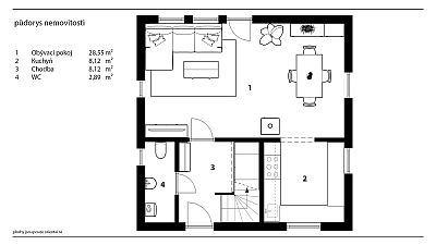 Family house with a view of Kunětice Mountain