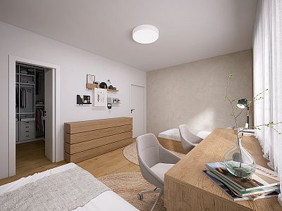 Moderní bydlení 7 min. od centra (s kuchyní a šatnou)