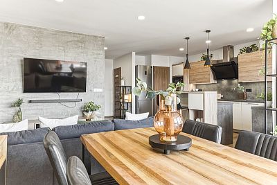 Moderní bydlení v posledním patře