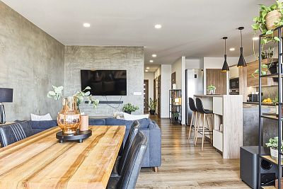 Moderní bydlení v posledním patře