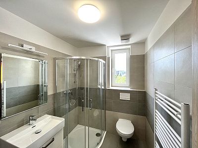 Pronájem nového bytu 1+kk m² s balkónem a sklepem
